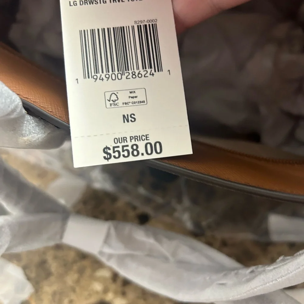 Michael Kors Dark Brown and Tan Tote Bag